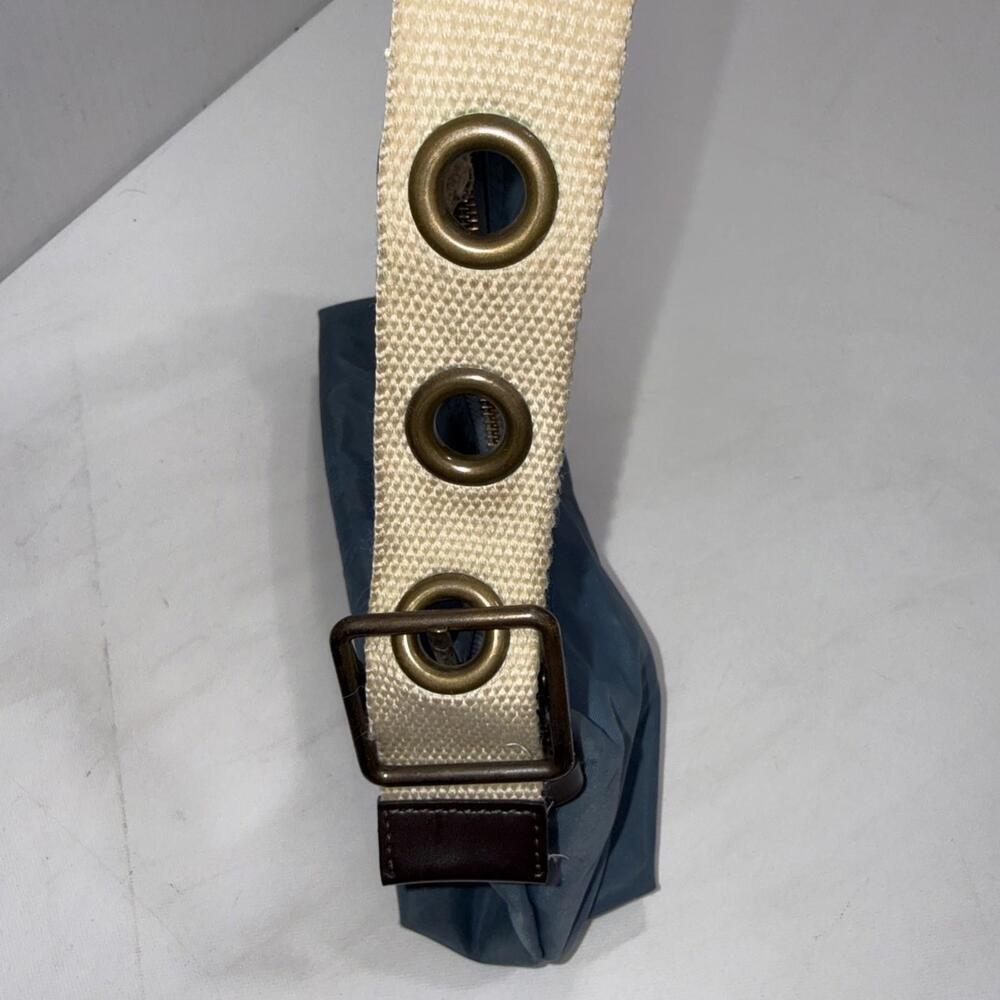 VTG Y2K Gap Baguette Small Nylon Handbag Shoulder Bag Purse Zip Blue 2004‎ READ - Picture 6 of 15